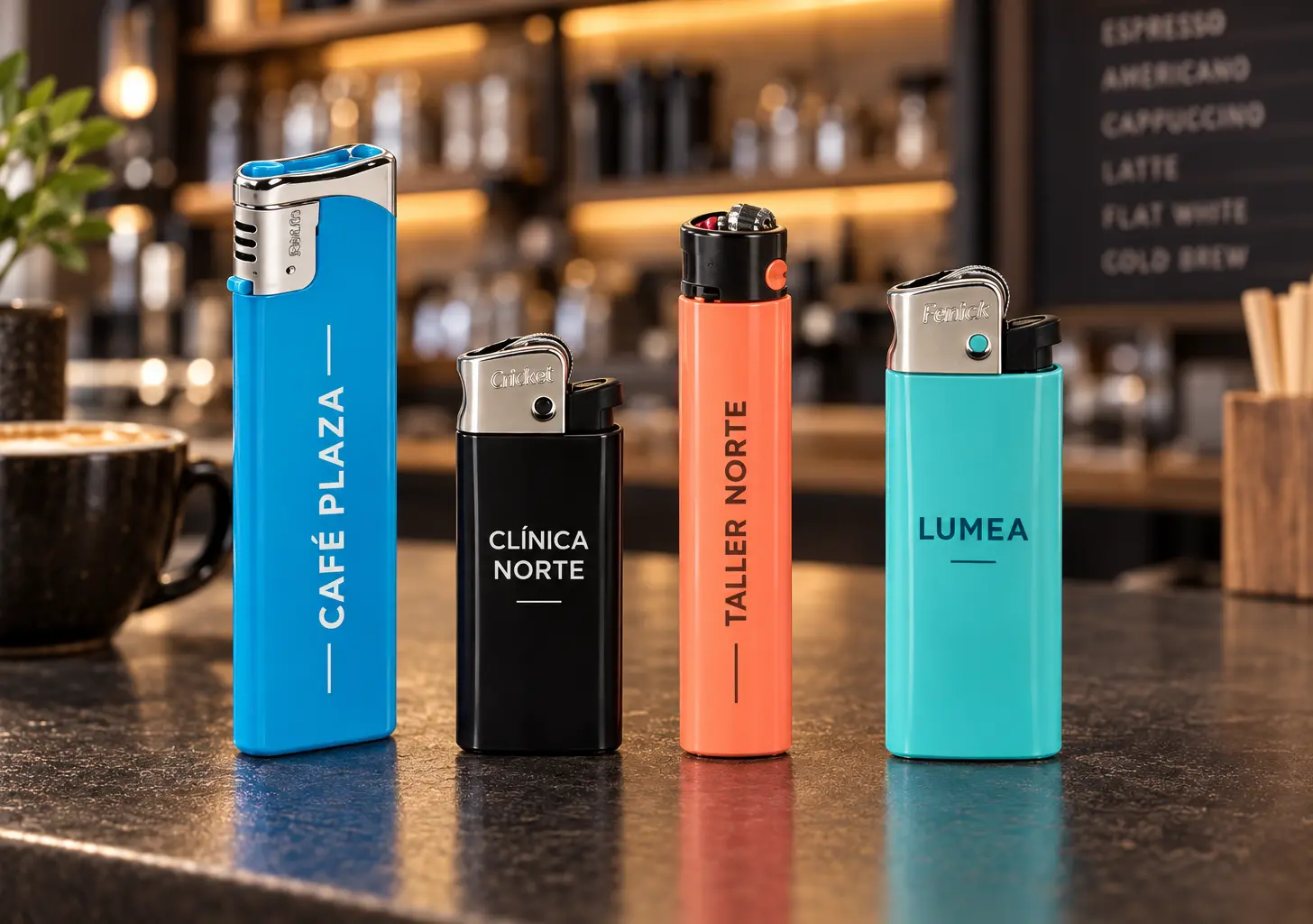 Los cuatro modelos de mechero personalizados para empresa