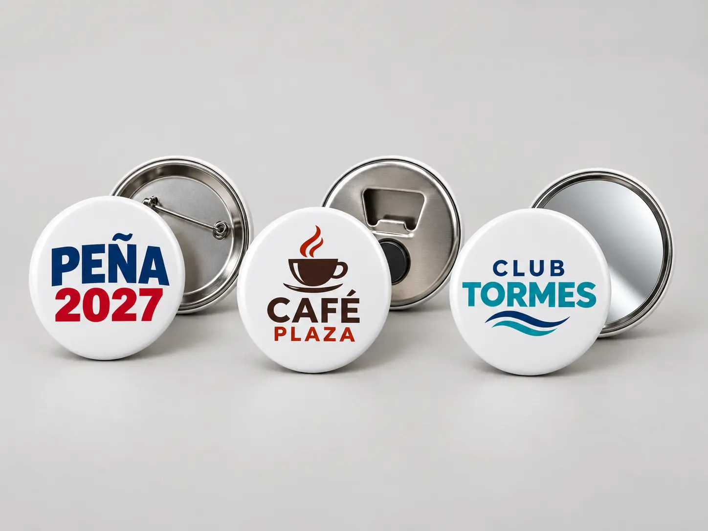Chapas personalizadas de 58 mm para empresas