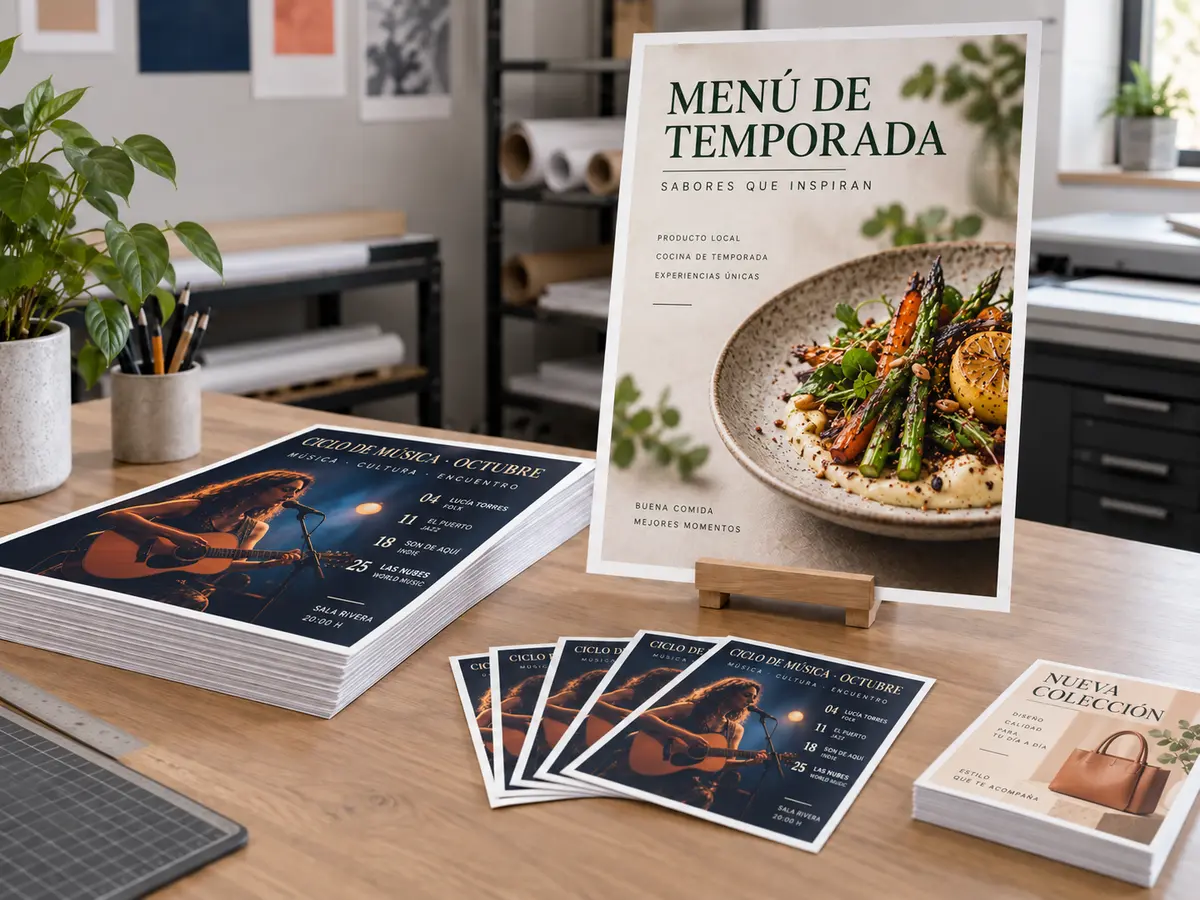 Pósteres SRA3 impresos para campañas y eventos