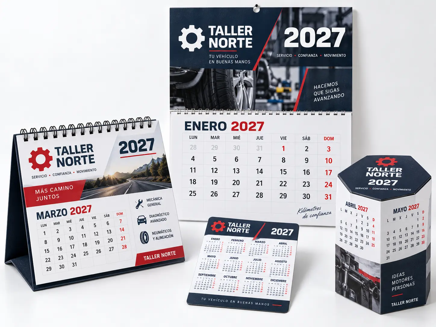 Calendarios corporativos personalizados para 2027